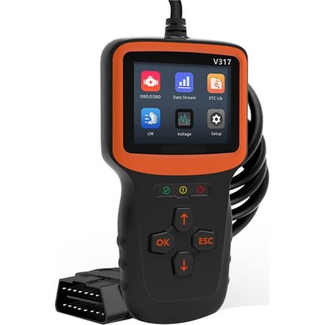 Scanner Diagnostic OBD2 Professionnel Lecteur Code Moteur Voiture Outil Verification Panne Reinitialisation Vehicule (1/4)