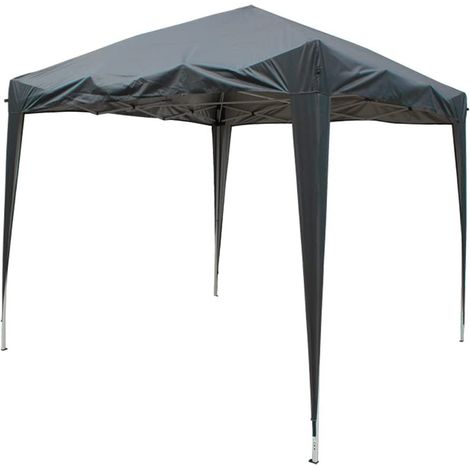 Gazebo Garden Canopy Replacement Roof Top Cover 2x2m Anthracite (1/2)