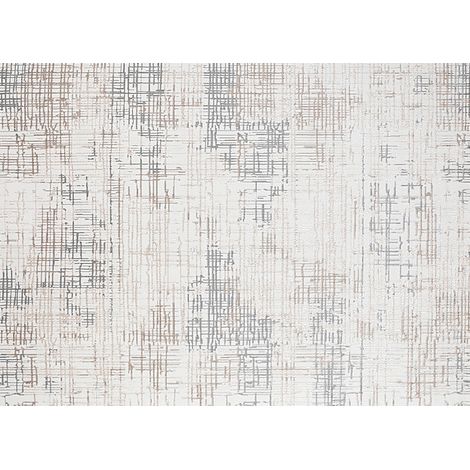 Tapis beige a motifs stries gris 160 x 230 cm pekin 204495781 (1/5)