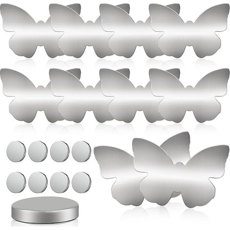 Forhome 8 x Pesi per tovaglia - Pesi per tovaglia a forma di farfalla in acciaio inossidabile, pesi magnetici extra pesanti, pesi per tovaglia in acciaio inossidabile per picnic, feste, giardini, inte (1/5)