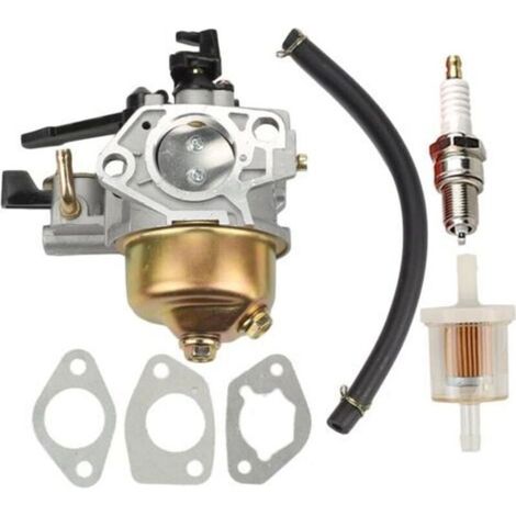 Compatible avec carburateur Carb avec Filtre à Carburant Bougie d'allumage pour Moteur Honda GX390 GX 390 GX340 GX 340 11HP 13HP 4 Temps (1/4)