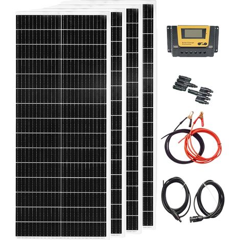 Panneau Solaire, Haute Efficacité, Applications Polyvalentes, kit 12V 400W (1/2)