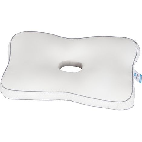 Coussin d'oreille perforé pour dormir sur le côté (1 pièce), soulageant la pression et les douleurs auriculaires, et protégeant les oreilles (40 x 70 cm).-AquaForge (1/4)