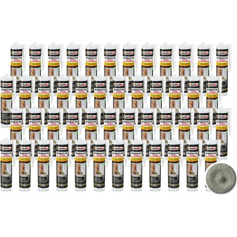 Malta cementizia IsolBau Zement-Fix grigia per riparazioni e sigillatura, 48 x 300 ml (1/5)