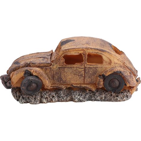 Décoration d'aquarium en résine, imitation de voiture, bulle d'air, pierre, pompe à oxygène, ornement pour aquarium