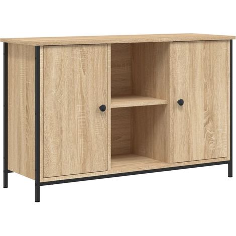 vidaXL TV Cabinet Sonoma Oak 100x35x65 cm Engineered Wood