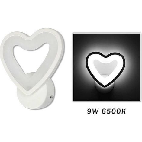 Trade Shop - HERZ LED WANDLEUCHTE 6W WANDLEUCHTE KALT WARM NATÜRLICH LICHT E28 - (1/2)