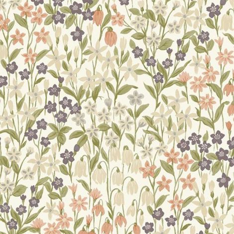 Grandeco Ciara Floral Green Pink Wallpaper Garden Textured Paste The Wall Vinyl (1/4)