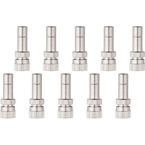 Ugello a spruzzo a connessione rapida, nebulizzatore, ugelli per irrigazione da giardino, testina di spruzzo per giardini, patii e prati. 20 pezzi da 0,4 mm (0,0157 pollici), 50 pezzi da 0,6 mm (0,023 (1/5)