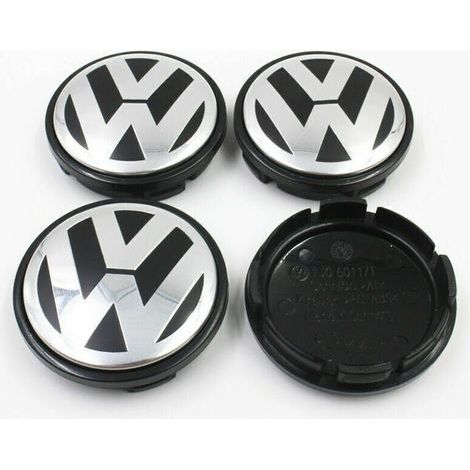 Lot de 4 cache-moyeux d'origine pour jantes aluminum，65mm (1/3)