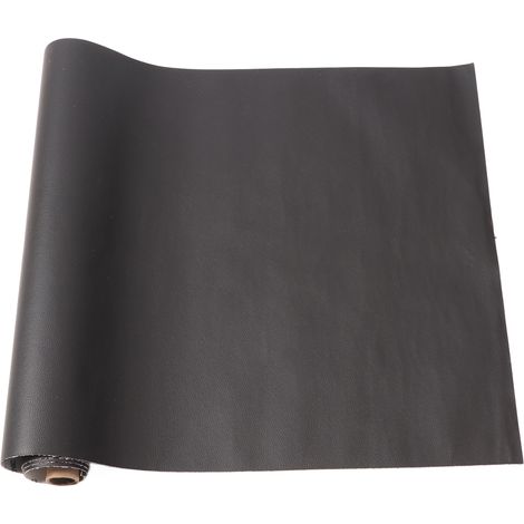 Ruban adhésif de réparation pour cuir, idéal pour réparer soi-même le cuir, convient aux canapés, voitures, sièges de bateau, etc. Dimensions : 19,7 x 47,2 pouces, noir. (1/5)
