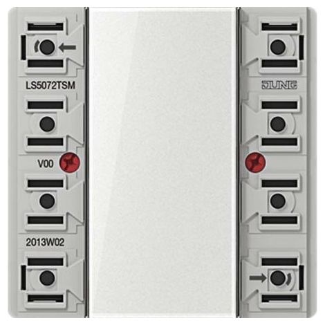 Jung KNX Módulo sensor táctil Standard, 2 veces, F50, Serie LS LS 5072 TSM