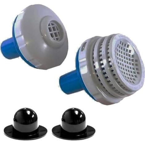 Adaptateur de sortie de piscine Intex 25012 - Accessoire de filtration pour piscines hors sol, installation facile, débit d'eau optimal (lot de 2) (1/5)