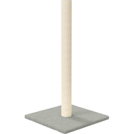 vidaXL Poste rascador para gatos gris claro 35x35x70 cm (1/2)