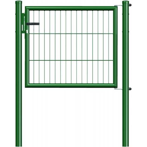 SG Einzeltor kunststbesch.grün H 1000 x B 1000 mm, m.Pfosten