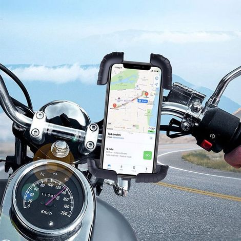 Fahrrad-Handyhalterung, Motorrad-Handyhalterung, universelle 360°-Fahrradhalterung für iPhone 15 14 Par Max Plus, SE, 13 12 Par Mini Max, 11 Pro Max, Xs, XR, X, 8, 7, Samsung S22 S23, Smartphone (1/5)