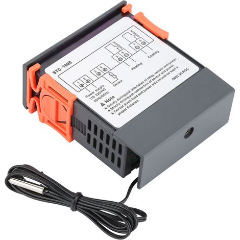 Digitaler Temperaturregler mit Sonde, 110–220 V elektrischer Thermostat