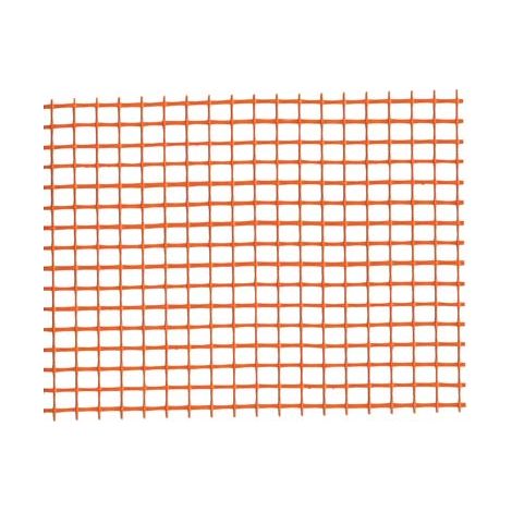 RETE FIBRA INTONACO 110 GR/MQ 110 ARANCIO MAGLIA MM 10X10 L.MT 50 H.CM 100