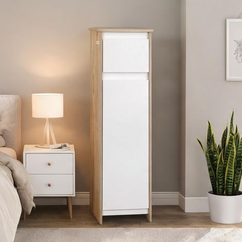 Armoire de rangement blanc en MDF 32,6 x 30 x 90 cm (1/5)