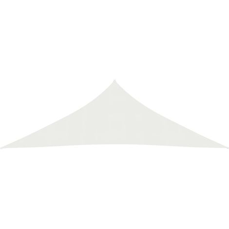 Voile d'ombrage, Protection Solaire, pour Jardin Terrasse Extérieur, 160 g/m² Blanc 3,5x3,5x4,9 m PEHD OIB7971E (1/5)