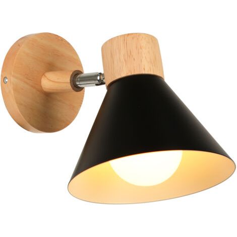 royaluxe- Applique murale rétro en métal E27 – Longueur 17cm, hauteur 12cm – Tension 220V-240V – Compatible avec ampoules LED et CFL – Norcks (1/5)