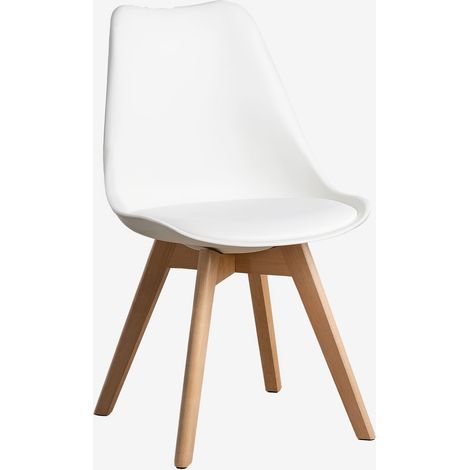 Sedia da pranzo in polipropilene e legno di faggio Nordic SKLUM