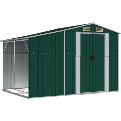 Maison Exclusive - Capanno da Giardino Verde 277x192,5x179 cm in Acciaio Zincato