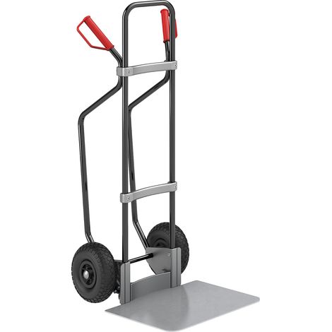 eurokraft pro, Diable avec semelles, noir, l x p bavette 450 x