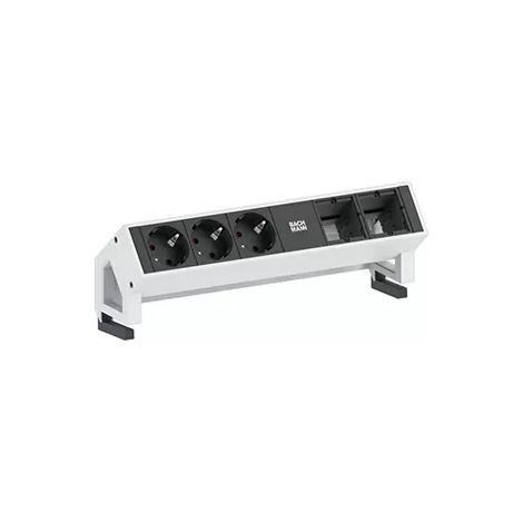 Triton Bachmann Desk 2 Mehrfachsteckdose Büro schwarz Aluminium (1/2)
