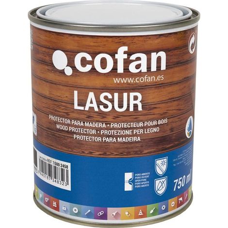 Lasur Protector Al Agua Para Madera Mate Palisandro 750 Ml