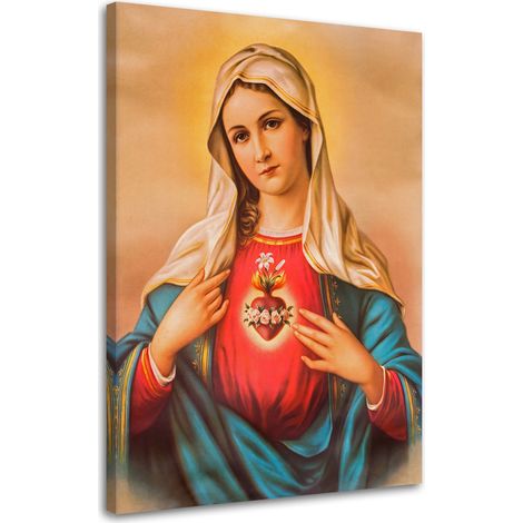 Image sur toile, Coeur de la Vierge Marie - 70x100 (1/5)
