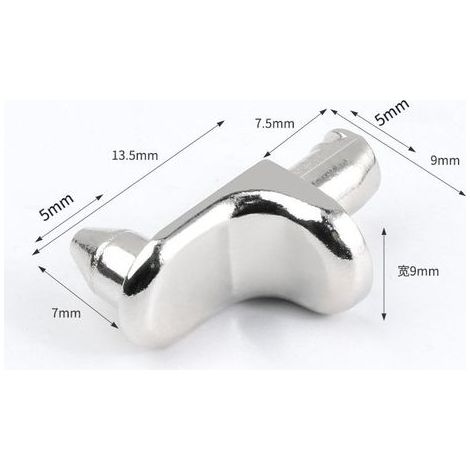 20 clous de fixation en alliage de zinc avec goupilles, clips de fixation en forme de L pour étagères de meubles, adaptés aux étagères de meubles, aux armoires et aux placards de cuisine, couleur arge (1/5)