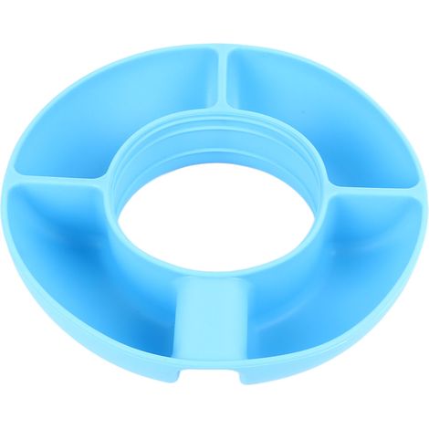 Wiederverwendbare Silikonschüssel, 4 Fächer für Snacks, passend für 40-oz-Becher, ideal für Filme, Spiele und zum Lesen, blaue Farbe. (1/5)