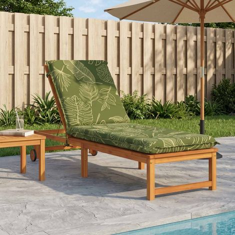 vidaXL Coussin de transat GEMERT 100 % polyester Modèle feuille (1/5)