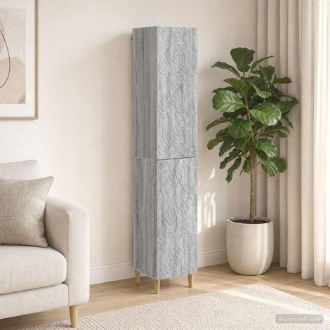 vidaXL Schrankset 2 pcs Grau Sonoma Holzwerkstoff (1/5)