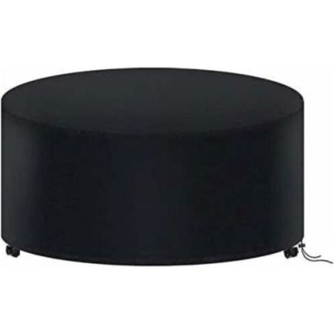 Housse de Protection Table Ronde de Jardin 180 X 90CM, Housse Salon de Jardin Imperméable, 210D Oxford Bache Protection Table Exterieur Ronde