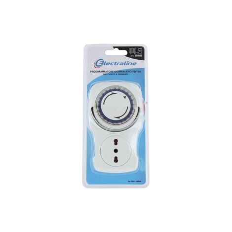 Timer meccanico, presa programmabile giornaliera temporizzata 220/240V, carico massimo 3500W, per luci di Natale (1/2)