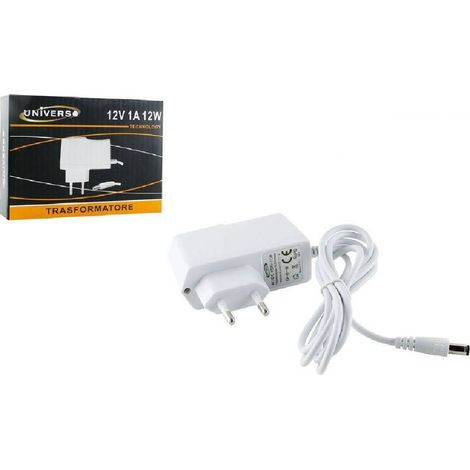 TRADE SHOP - Alimentatore Universale 12v 1a Trasformatore Telecamere Videosorveglianza S-1ab - (1/2)