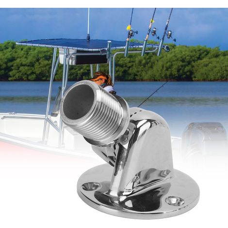 Support d'antenne fileté en acier inoxydable 25 mm (vis non incluses) - Accessoires de quincaillerie marine (1/5)