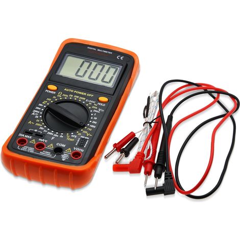 Digitalmultimeter AC/DC Ampere Ohm Spannung Widerstand Durchgang Kapazität Diode HFE Temp Tester AMT32 (1/5)