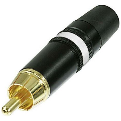 Cinch/RCA mâle, droit Rean AV NYS373-9 Nombre de pôles: 2 noir, blanc 1 pc(s) (1/5)