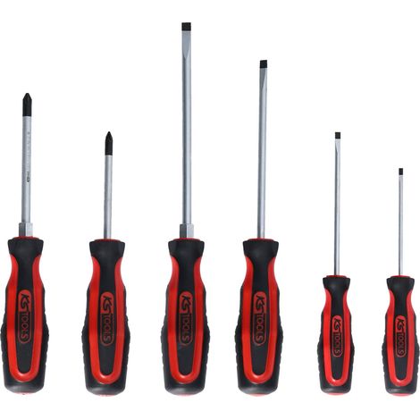 KS TOOLS ERGOTORQUEplus Schraubendreher-Satz 6tlg. Schlitz PZ - 159.0020 (1/5)