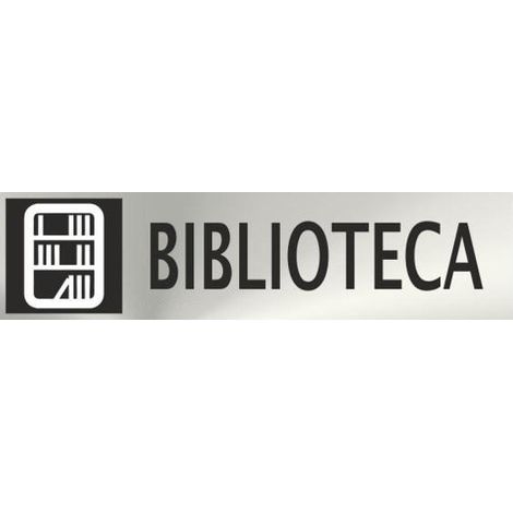Señal informativa rectangular, de texto y pictograma 50 x 200 mm de acero inoxidable SEKURECO (1/2)