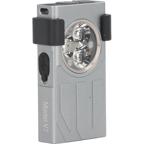 Lampe torche EDC 1100 lm, rechargeable, petite lampe porte-clés LED multicolore avec lumière UV violette 365 nm (1/5)