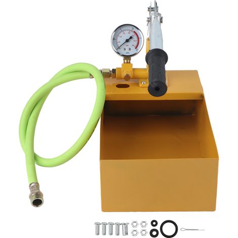1 Pompe d'essai de pression manuelle, 25kg, pour tuyaux, eau et huile, industrie (1/5)
