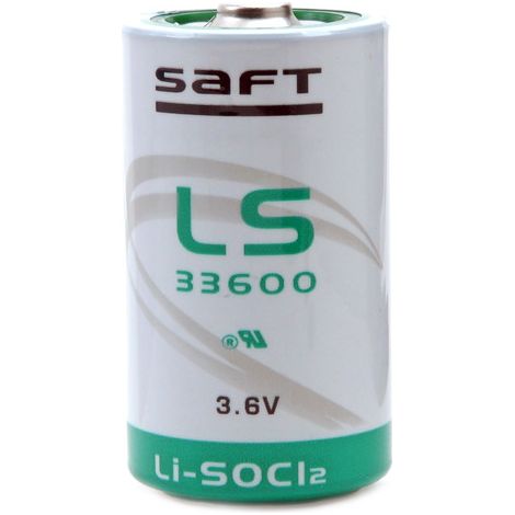 Saft - Pile lithium LS33600 D 3.6V 17Ah