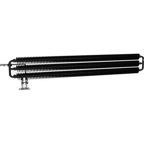 Sèche-serviette eau chaude noir de 290 mm de haut et 1540mm de large - 1028 Watt - RIB290/1540HWSVPN