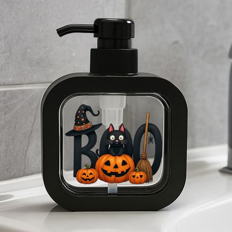 Distributeur de savon d'Halloween avec pompe – Décoration pour salle de bain et cuisine, idéal pour les fêtes d'Halloween (1/3)