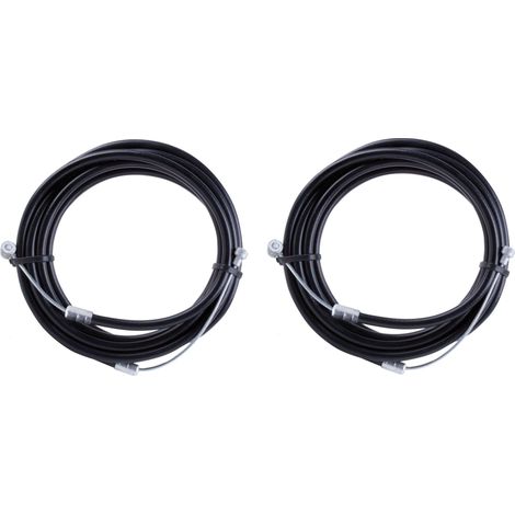 Kit câble gaine frein vélo avant arrière diamètre 5mm compatible VTT VTC ville route tête poire 6x8mm tête marteau 7x6mm bike (1/4)