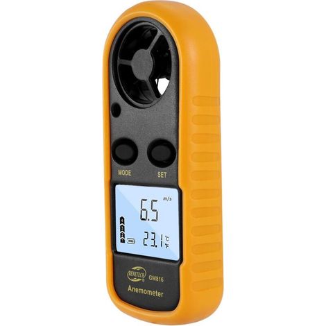 GM816 numérique Anémomètre Vent-Vitesse Jauge Compteur LCD Portable Anémomètre Thermomètre Airflow